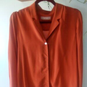 Everlane Long Sleeve Silk Shirt